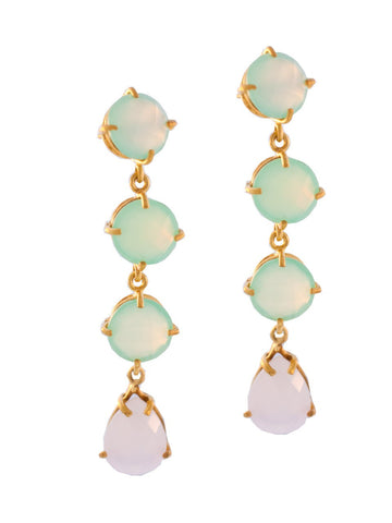 Gemma Chalcedony Drop Earrings
