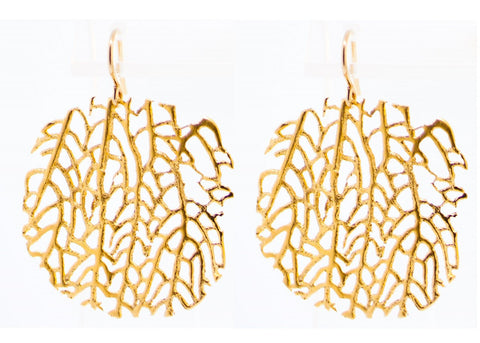 Seafan Circle Earrings