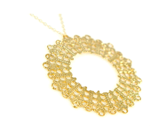 Lace Circle Pendant