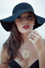 Gold Pink Tourmaline Barcelona Ring