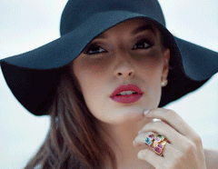 Gold Pink Tourmaline Barcelona Ring