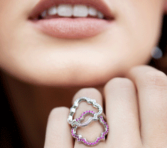Silver White Sapphire Marrakech Ring