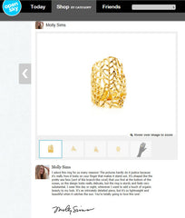 Silver Seafan Ring