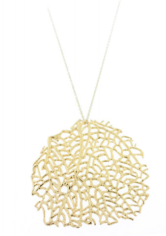 Large Seafan Circle Pendant