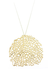 Large Seafan Circle Pendant
