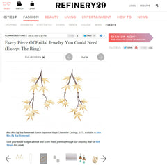 Kaede Japanese Maple Chandelier Earrings