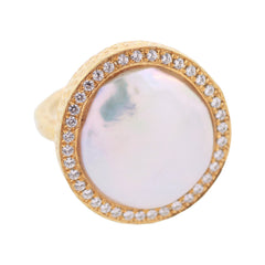 Pearl White Sapphire Kori Ring
