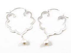 Gold + Pearl Badala Hoops